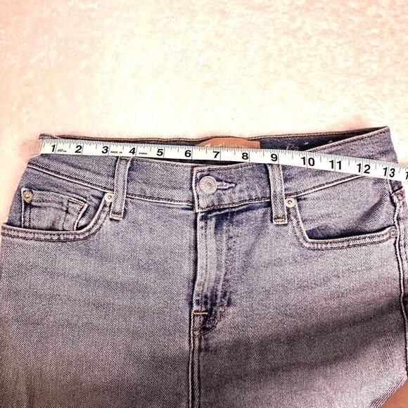 7 for all Mankind Womens Lux Vintage Edie Distressed Jeans Size 25 - Picture 11 of 12